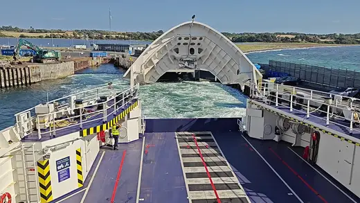Ombord på færgen til Fynshav (video)
