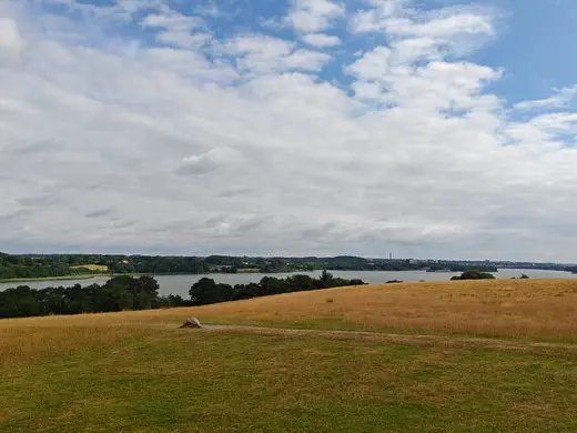 Marker og udsigt over dammen