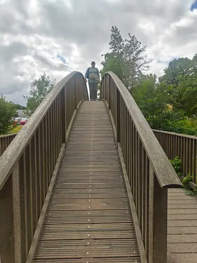 Træbroen i Madsby Legepark