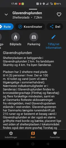 Glavendruplunden på kortet